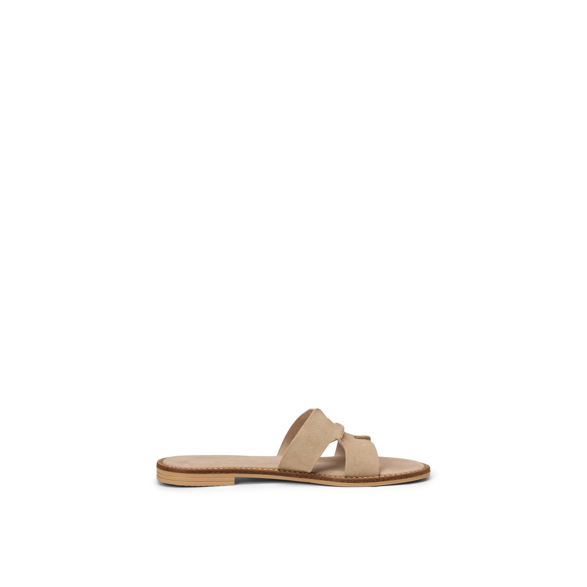 Slide modèle Babette avec des découpes modernes marron clair, MARC O'POLO
