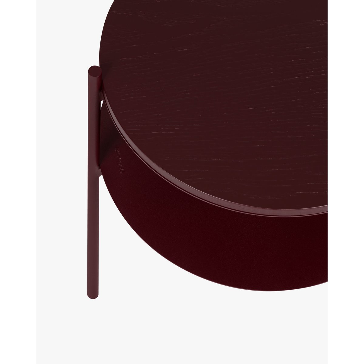noo.ma Tu table de chevet bordeaux, NOO.MA