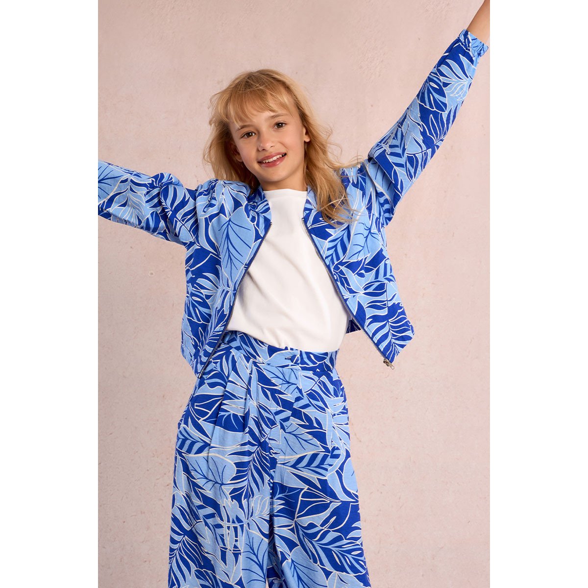Veste bomber imprimée blue belize, MOLLY BRACKEN GIRL