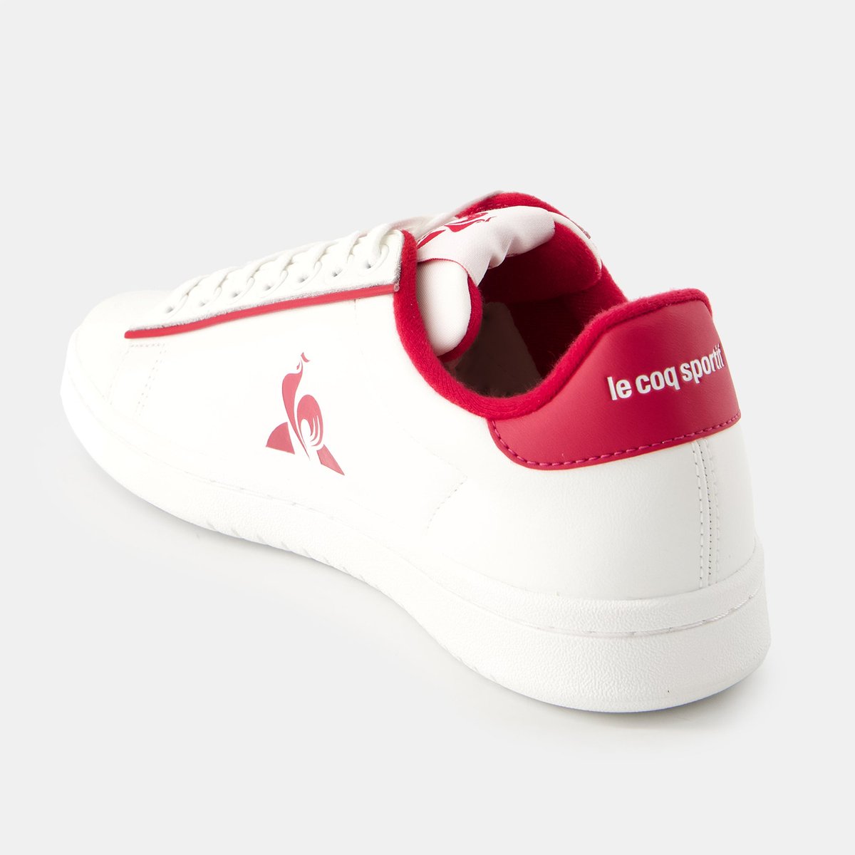 Baskets LCS COURT CLEAN W optical white/cerise, LE COQ SPORTIF