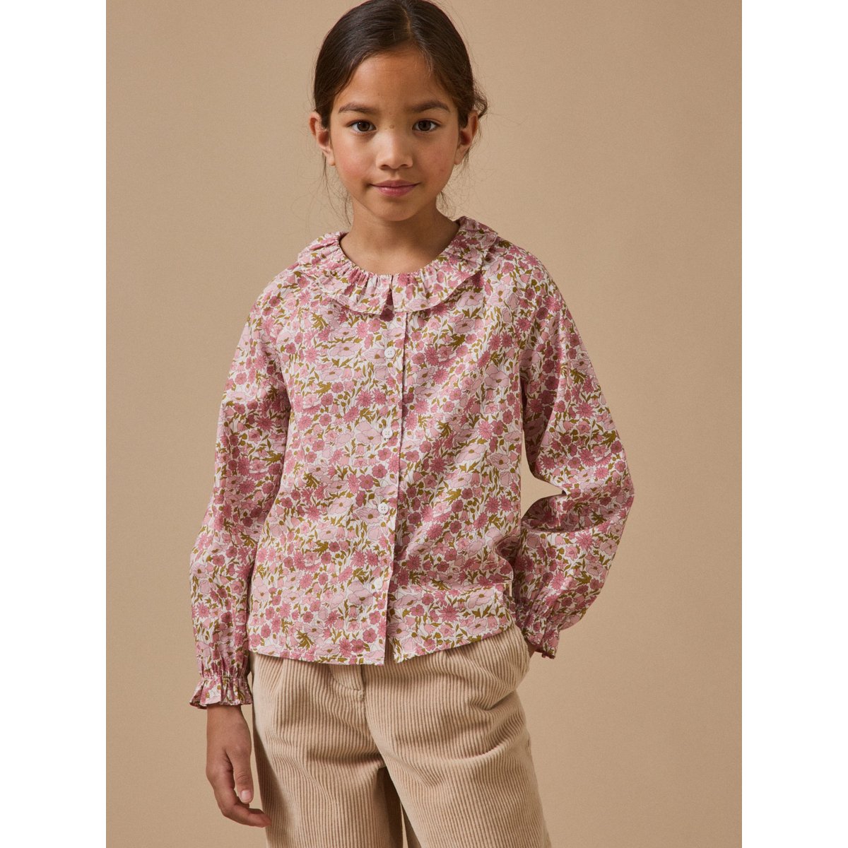 Chemise en tissu Liberty liberty poppy and daisy, CYRILLUS