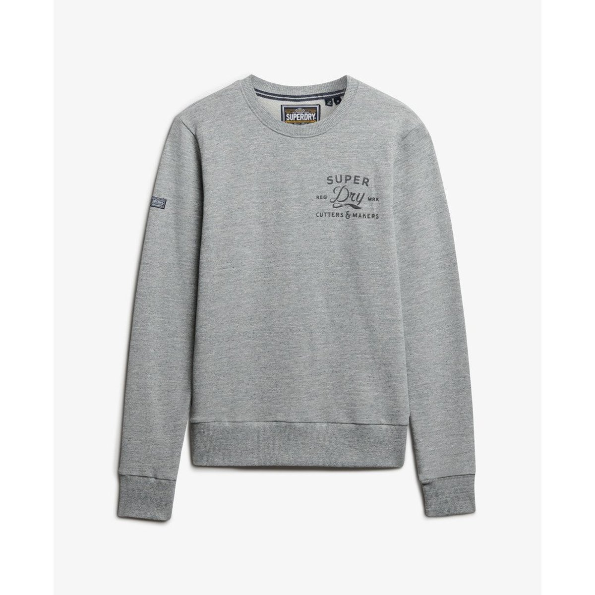 Sweatshirt Cutters And Makers Coupe Décontractée gris athlétique chiné, SUPERDRY