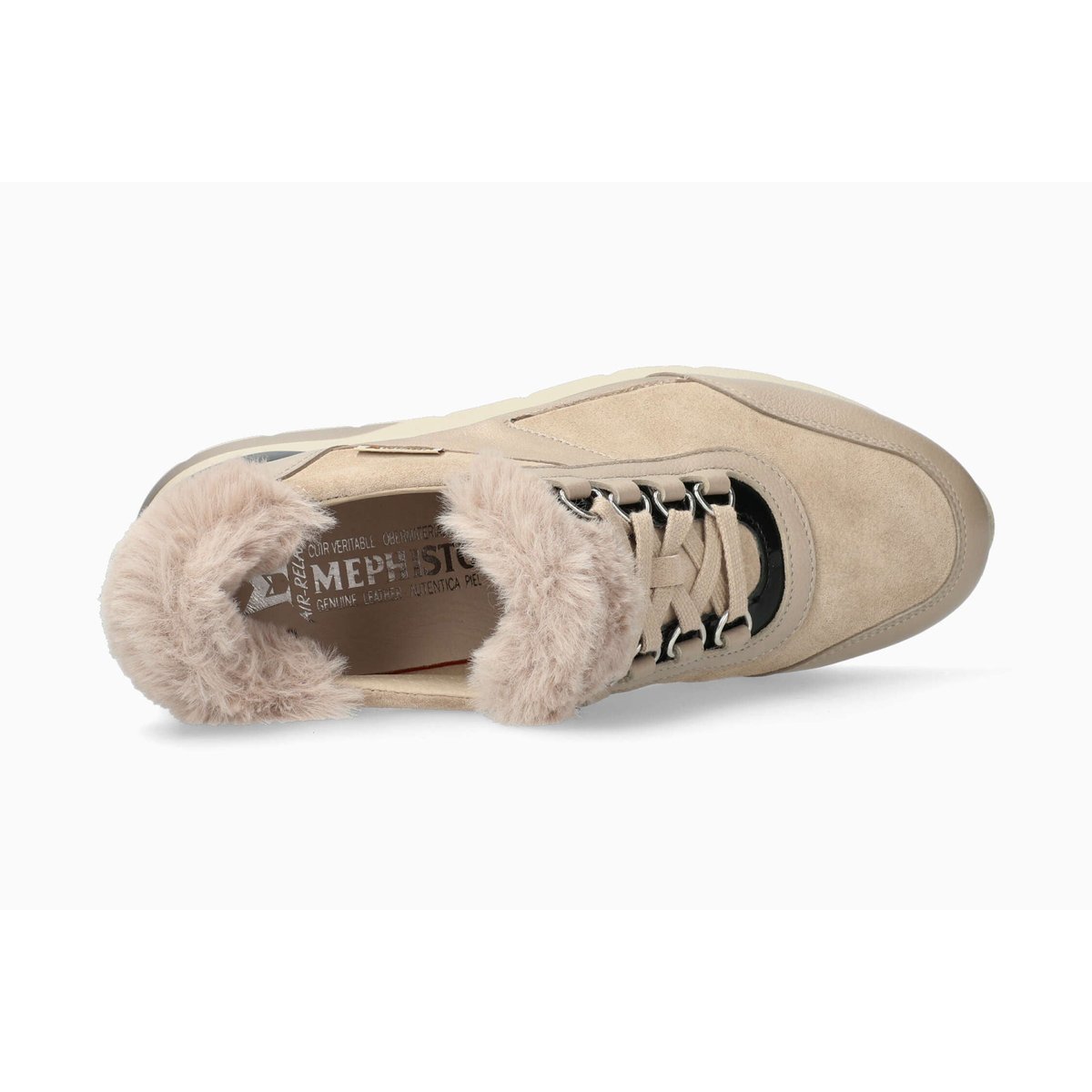 Baskets en cuir ESTELLA beige 5143, MEPHISTO