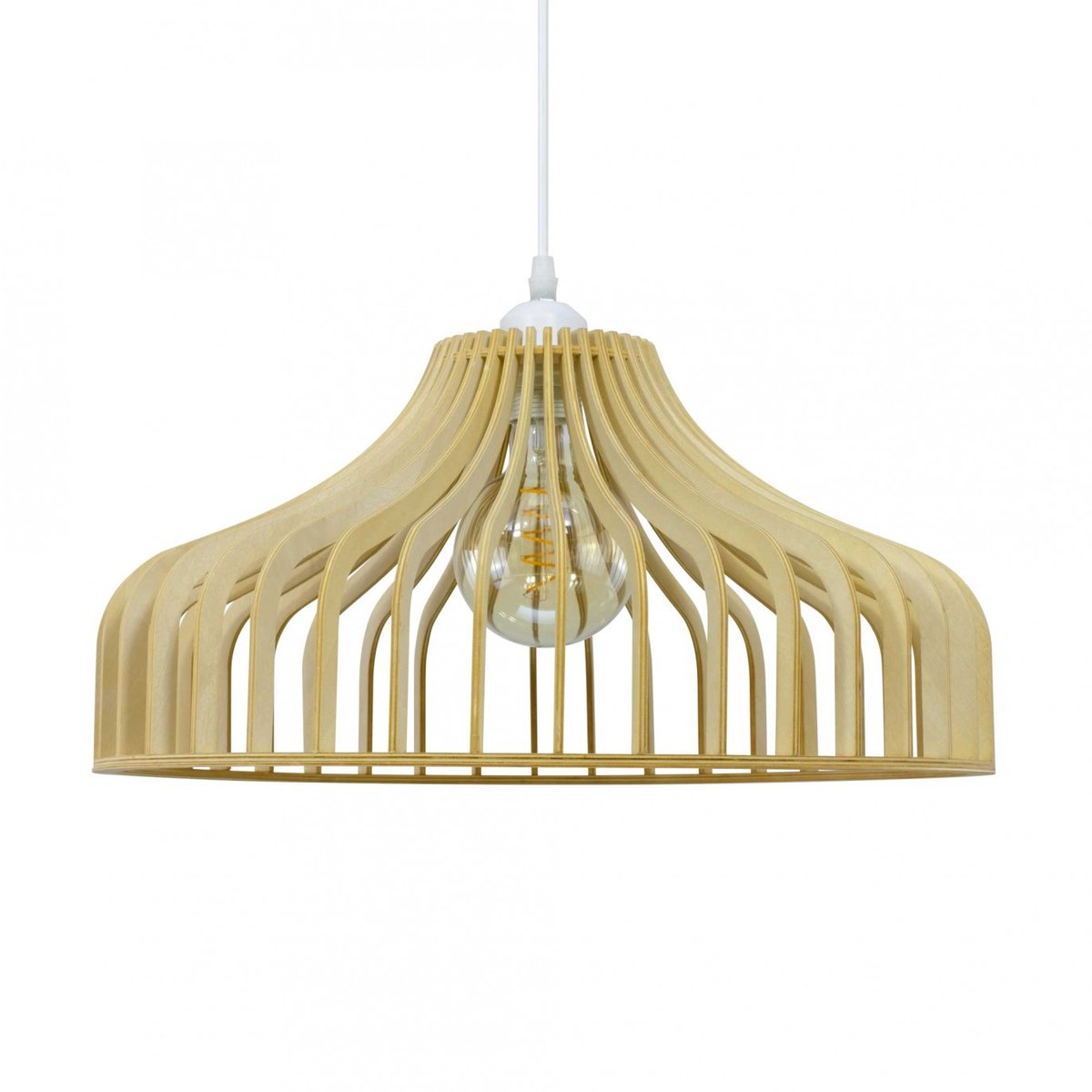 Suspension en bois de tilleul, HISTONE naturel, C-CREATION