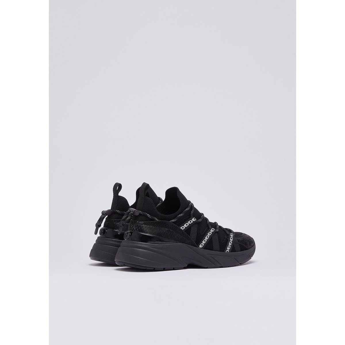 Sock-sneakers à imprimé python noir, LIU JO