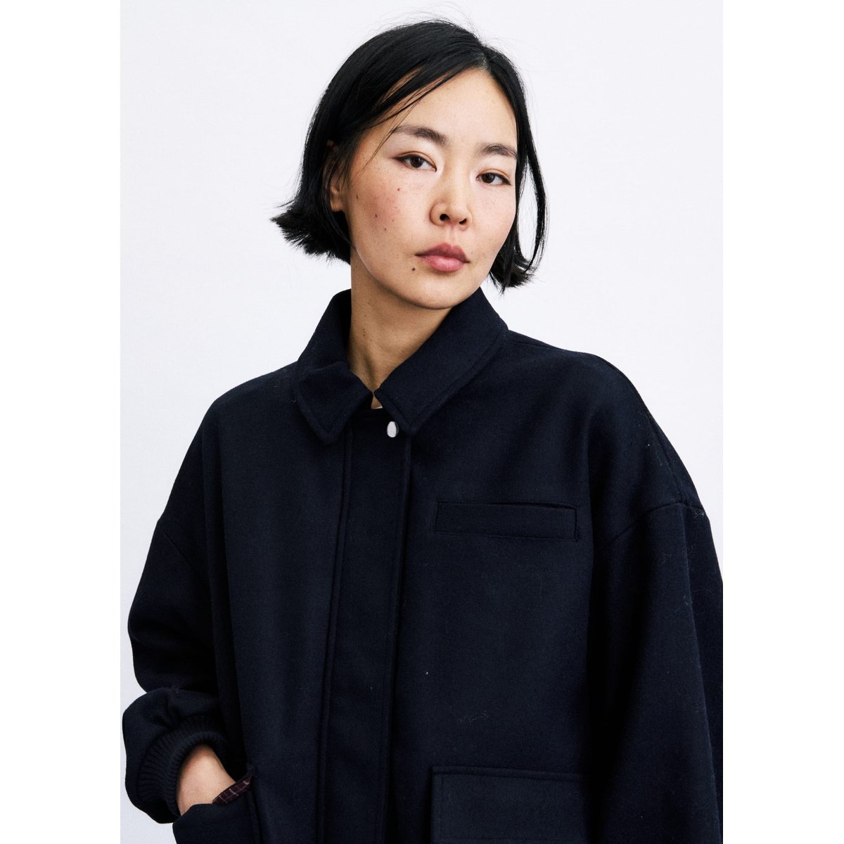 Veste Ilias en coton ILIAS bleu marine, FRNCH