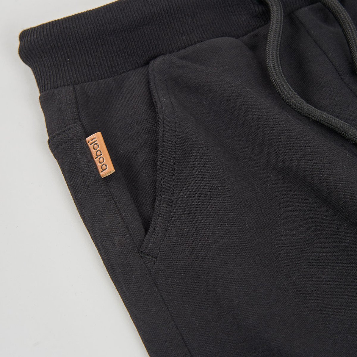 Pantalon molleton garçon noir, BOBOLI