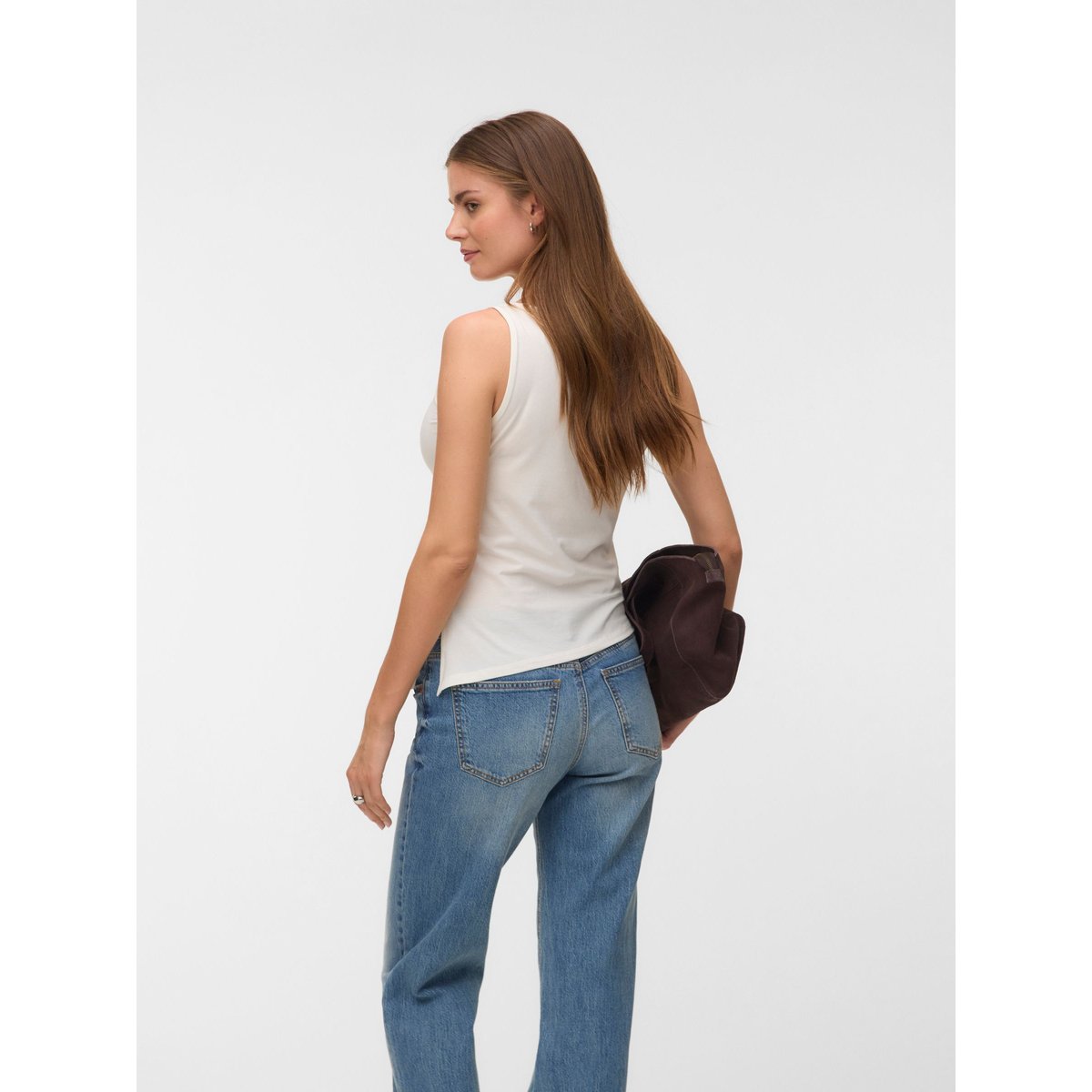 Top Asymétrique snow white, VERO MODA