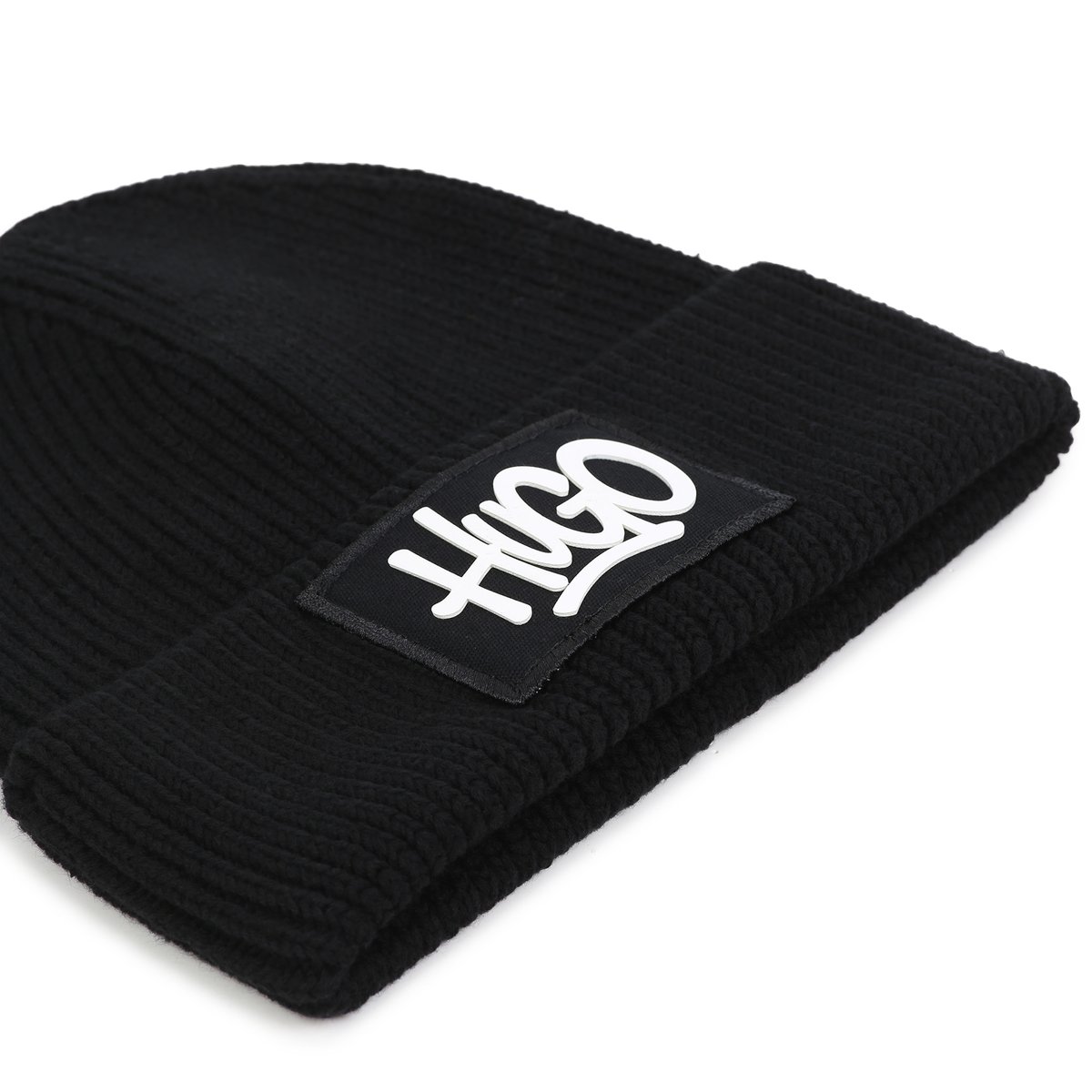 Bonnet en tricot black, HUGO KIDSWEAR