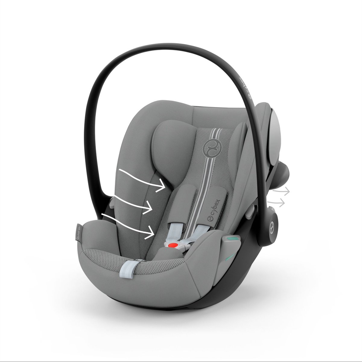 Siège auto Cloud G3 i-Size Tissu Plus gris stone grey, CYBEX