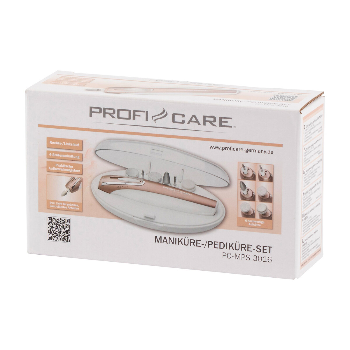 Kit manicura/pedicura, da Proficare branco, PROFICARE