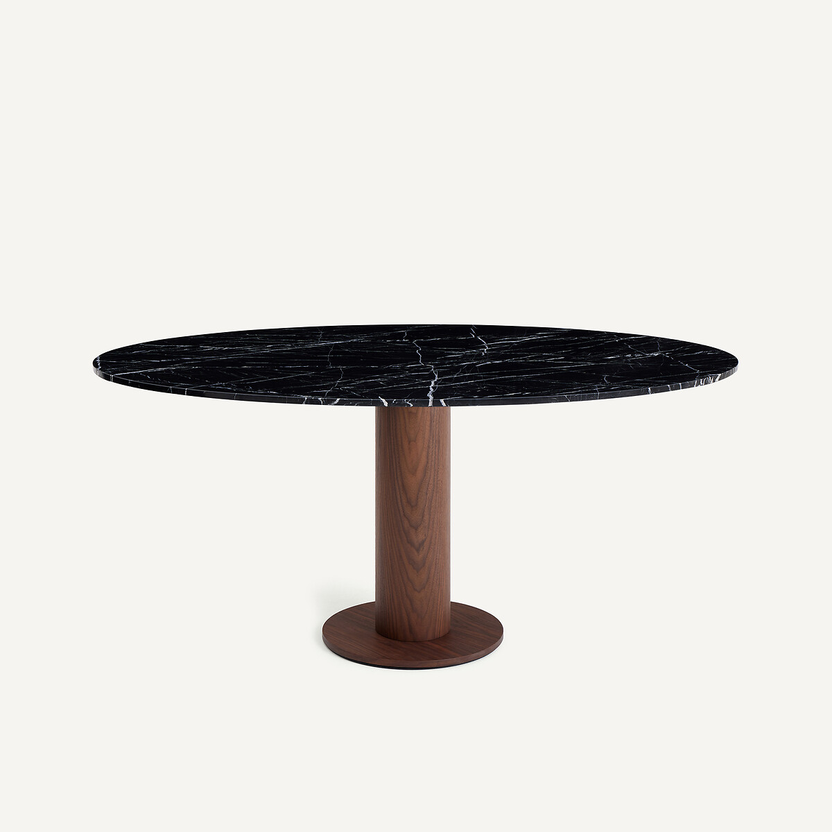 Ellipsenförmige Tischplatte aus Marmor L170 cm, Elipso marmor schwarz, AM.PM