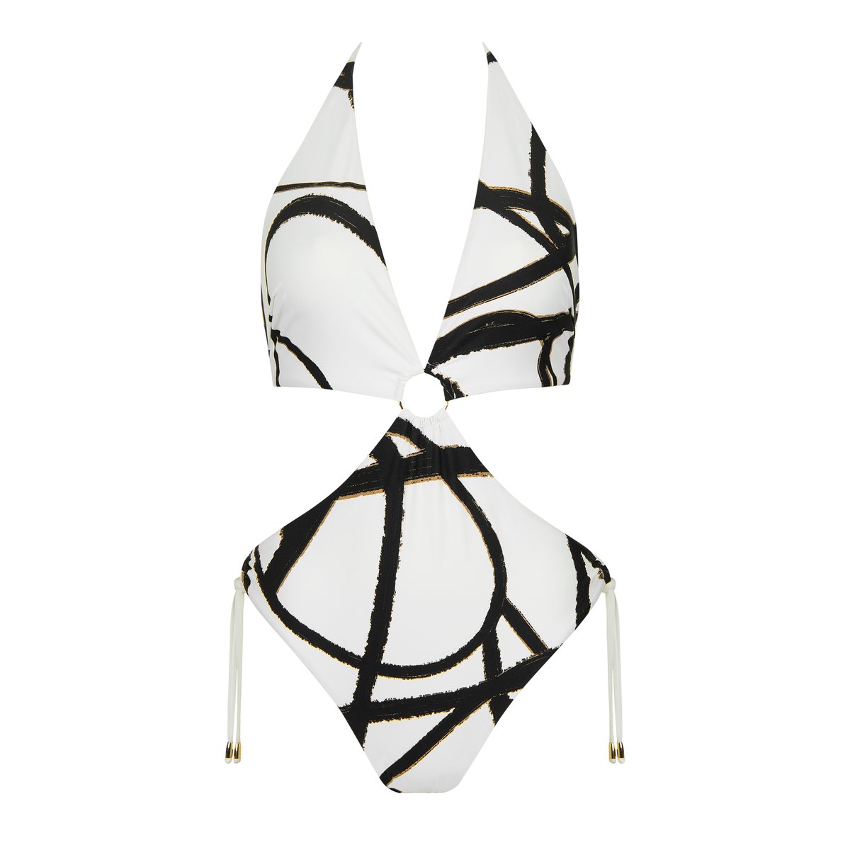 Maillot de bain une pièce monokini sans armatures HONOLULU blanc, LISCA