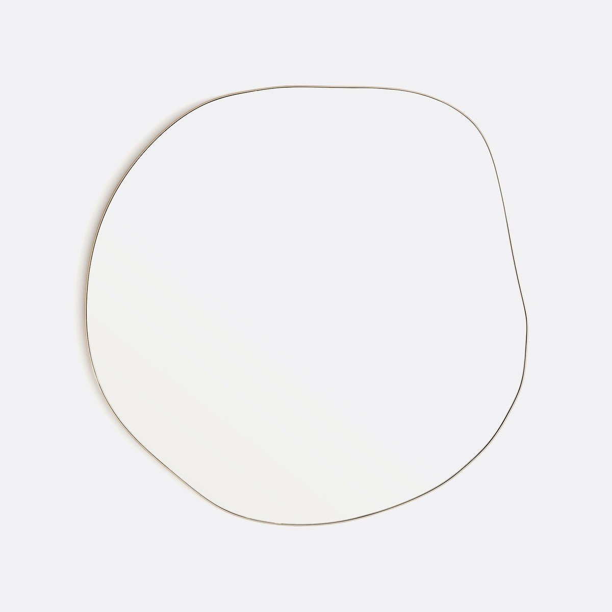 Miroir forme organique, longueur 80 cm, hauteur 80 cm, ORNICA laiton, LA REDOUTE INTERIEURS