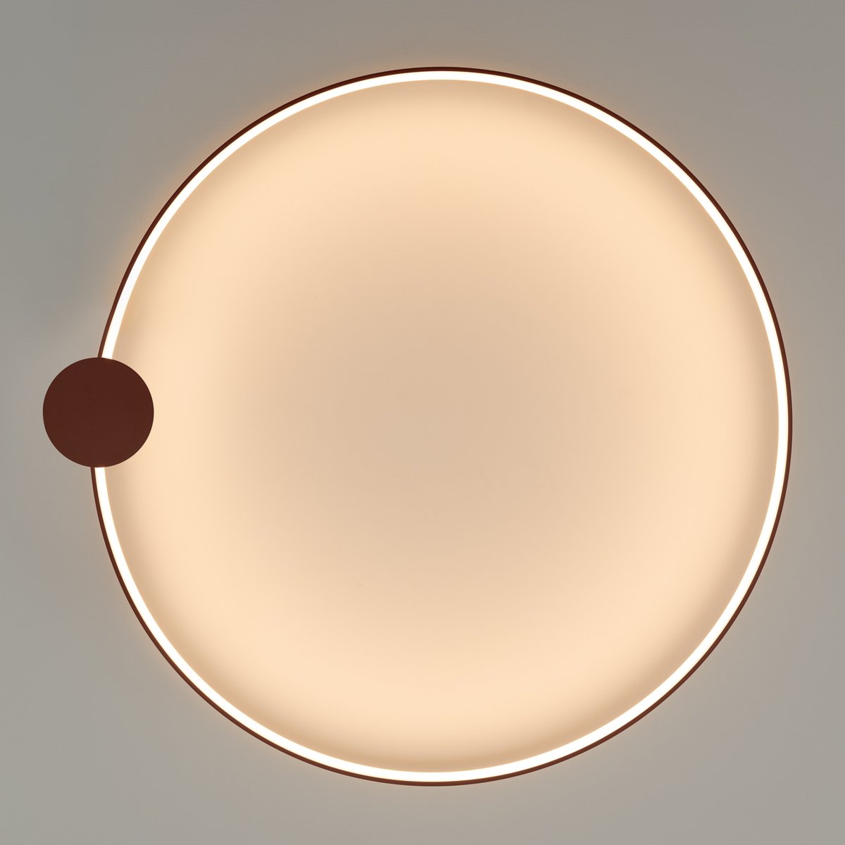 Plafonnier Aluminium Ocre Rouge LED 1 Rio ocre rouge, EDEN