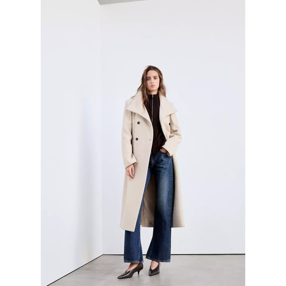 COAT SIRENITA gris clair/pastel, MANGO