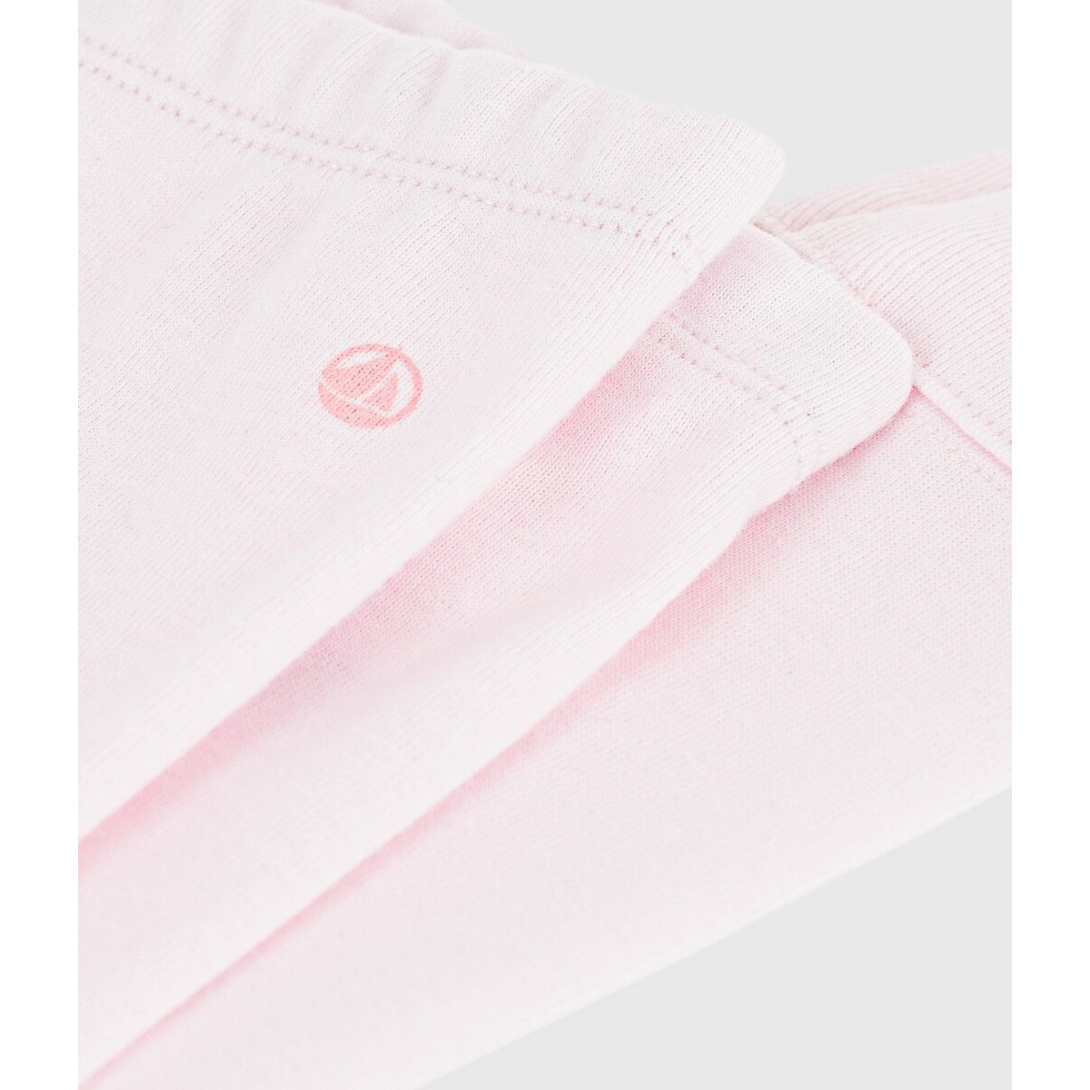 Legging en coton uni rose, PETIT BATEAU