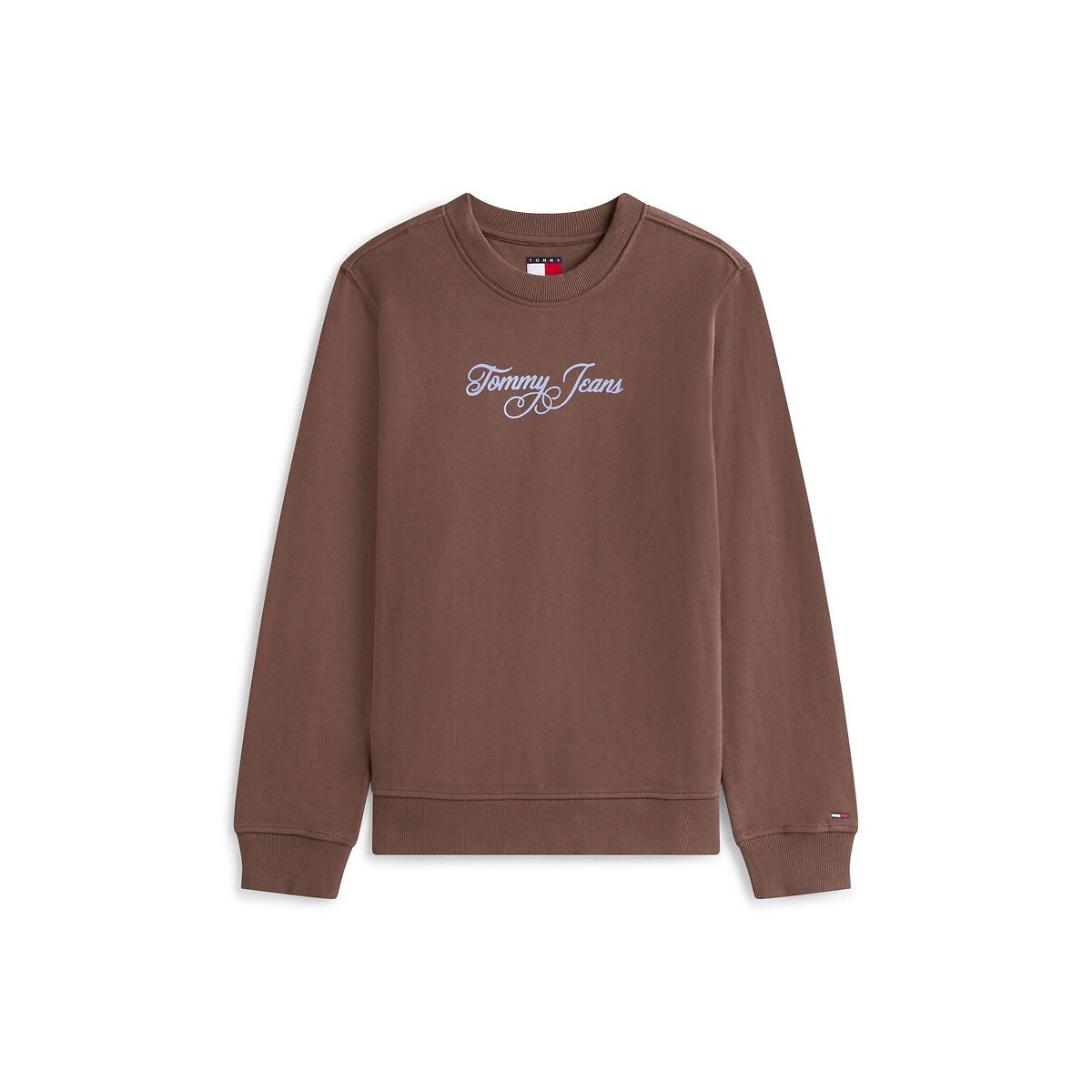 Sweater met lange mouwen en ronde hals kastanje, TOMMY JEANS