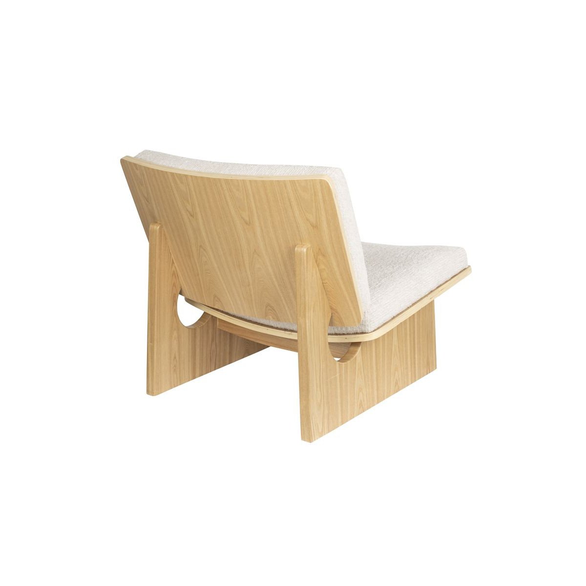 Fauteuil design en tissu, bohème, VOLANA beige, ZUIVER