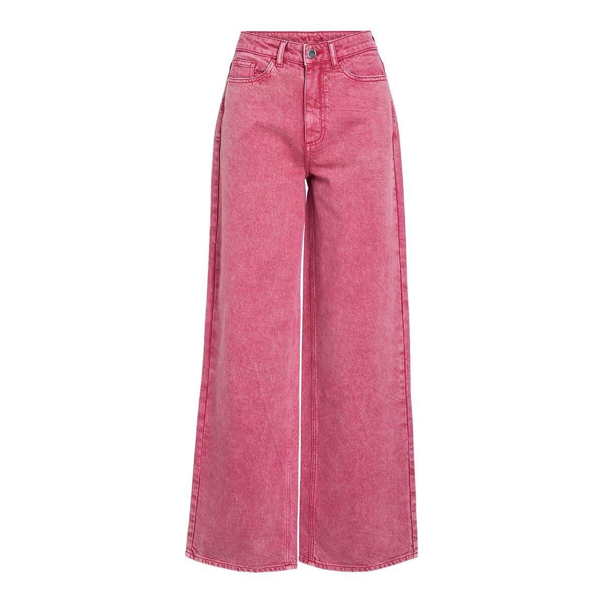 Jean large, taille haute rose, VILA