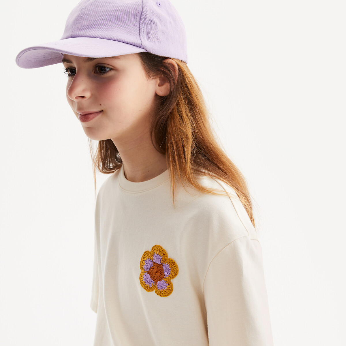 T-shirt manches courtes 4-14 ans ecru, LA REDOUTE COLLECTIONS