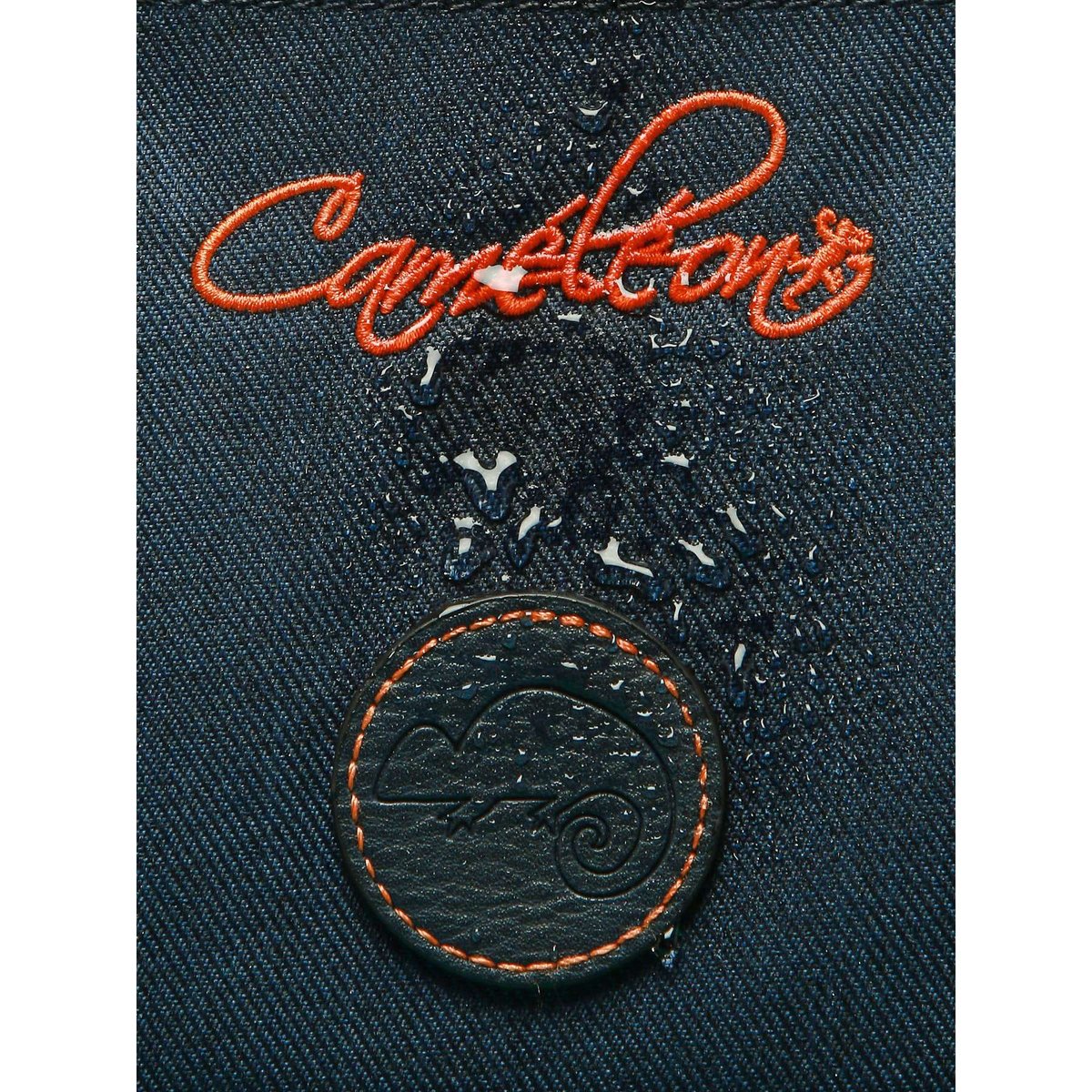 Sac a dos à roulettes 2 compartiments navy orange stitchin, CAMELEON