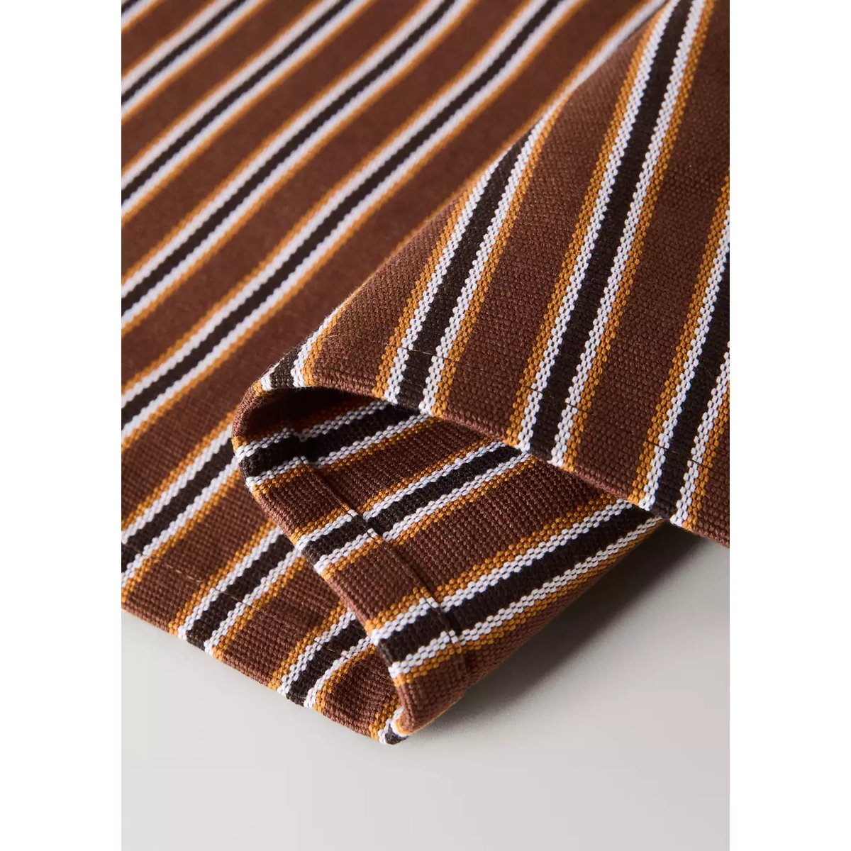 Set de table en coton à rayures marron, MANGO HOME