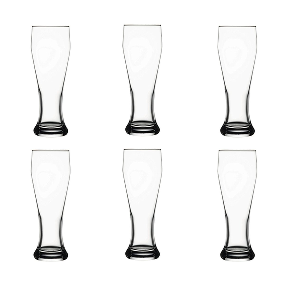 Lot de 6 verres à bière 40cl, BRASSEUR transparent, NOVASTYL