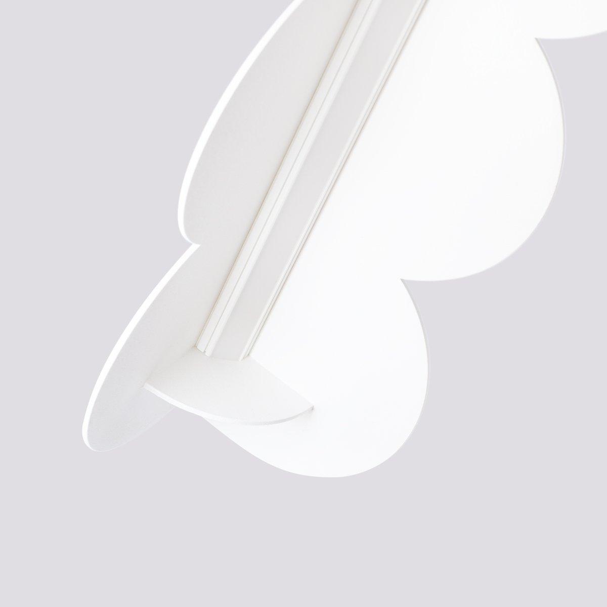 Suspension Aluminium Blanc LED 1 Biscuit blanc, EDEN
