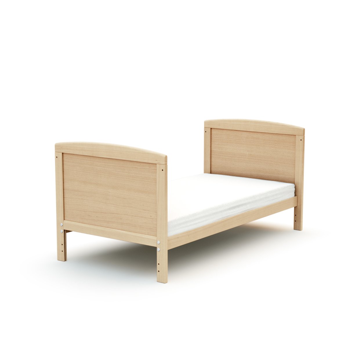 Lit bébé évolutif en bois LUNA hêtre verni, AT4