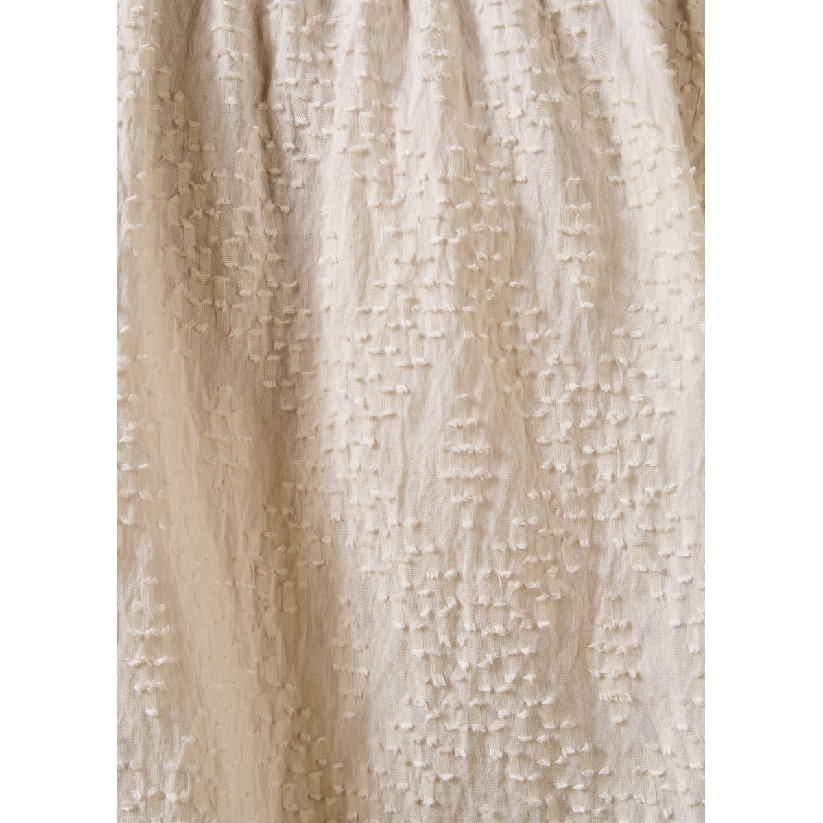 Chemise en jacquard manches longues craie, LA FEE MARABOUTEE