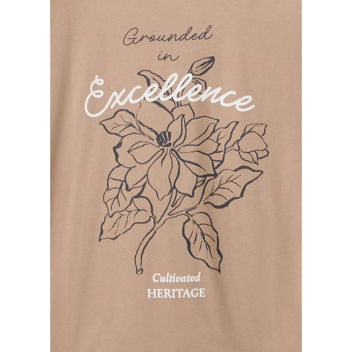 T-shirt 100 % coton imprimé sable, MANGO MAN