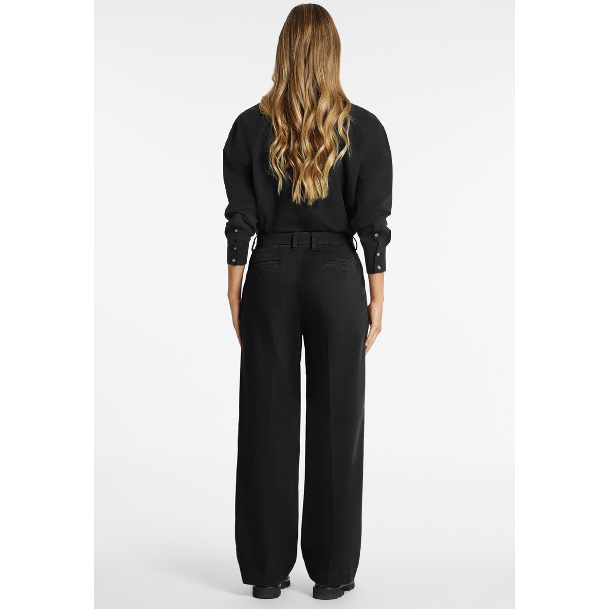 Pantalon Jambe Large noir, GUESS JEANS