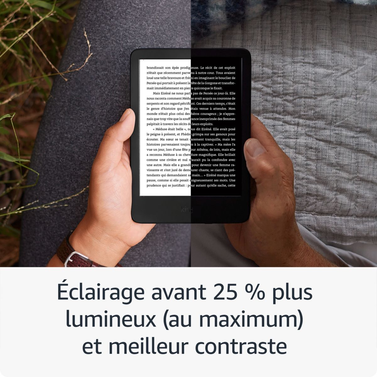 Liseuse eBook Kindle 16 Go Noire (modèle 2024) couleur unique, AMAZON