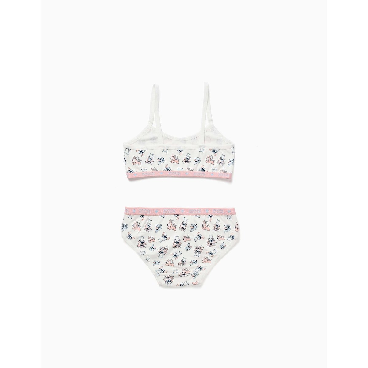 Ensemble de top et culottes avec Stitch et Angel beige clair, ZIPPY
