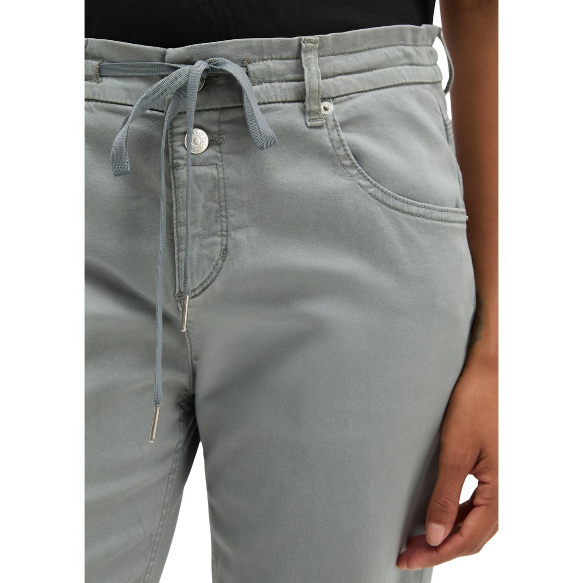 Pantalon modèle Theda boyfriend avec TENCEL™ Lyocell gris, MARC O'POLO