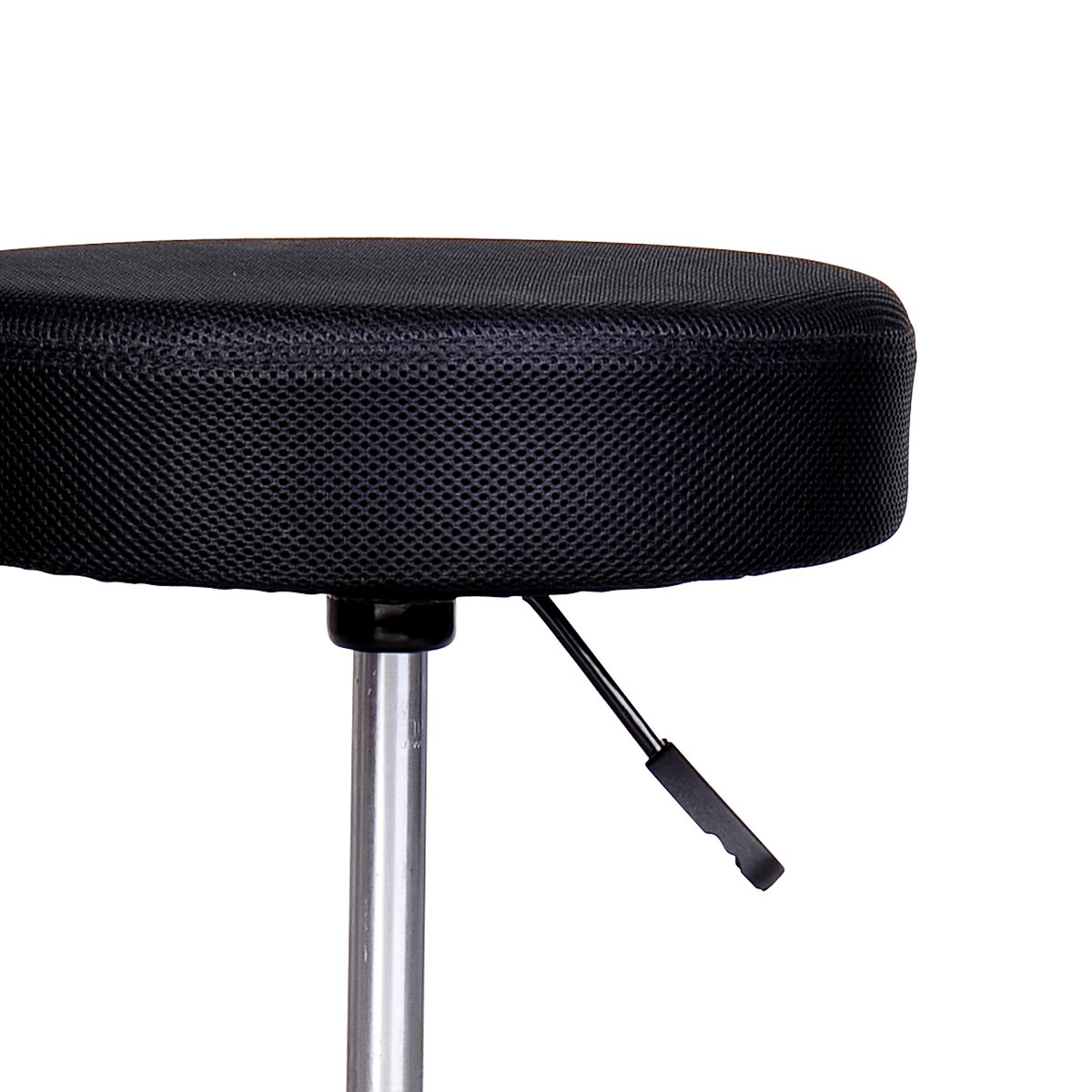 Tabouret de salon Bois Noir noir/rouge/blanc, HOMCOM