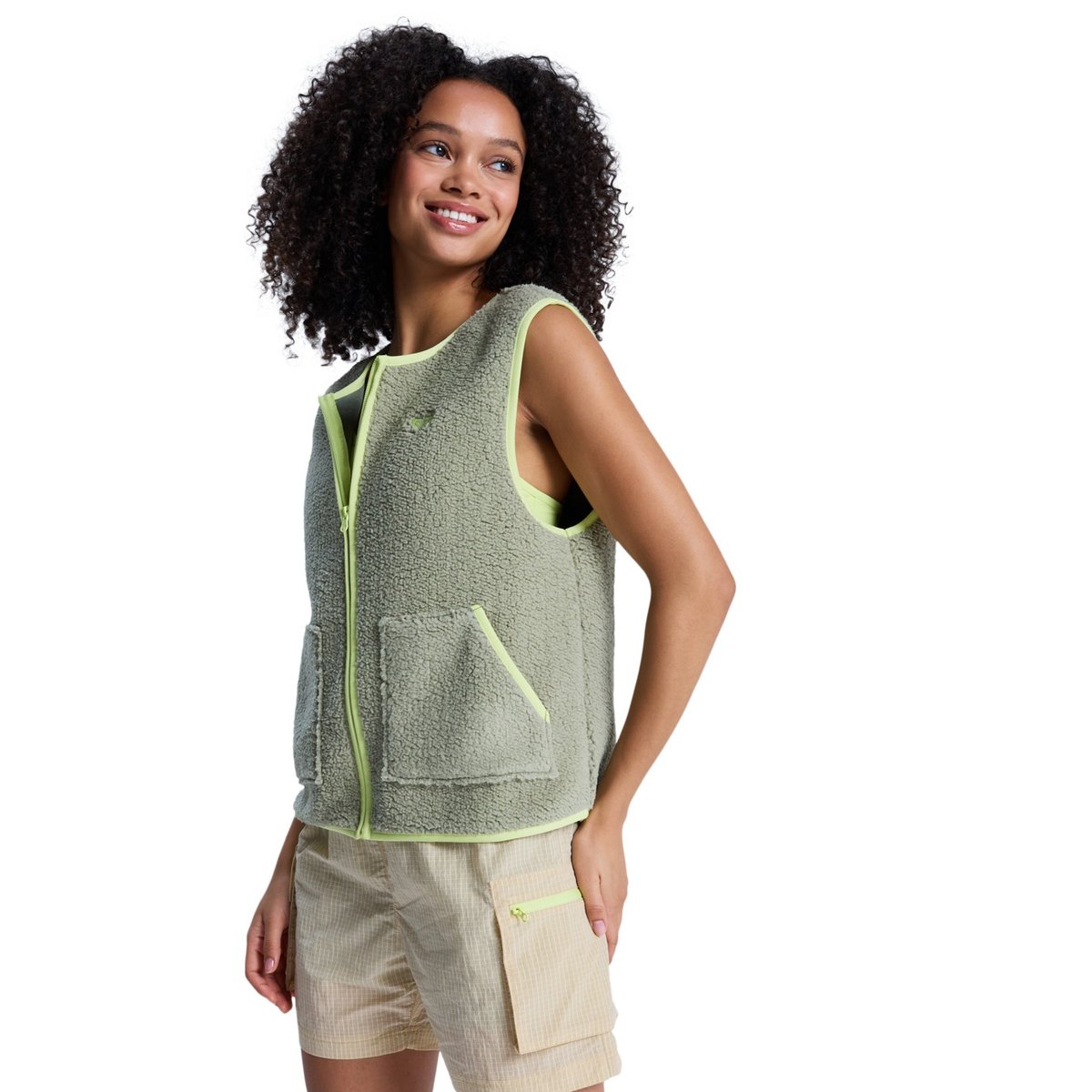 Veste sans manches en polaire BOUNDLESS SPIRIT. vert oil green, ROXY