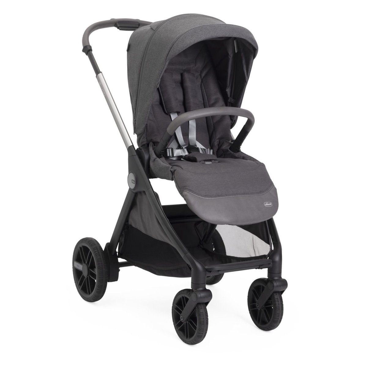 Poussette trio Bellagio 2 + siège auto First Seat Recline i-Size noir, CHICCO