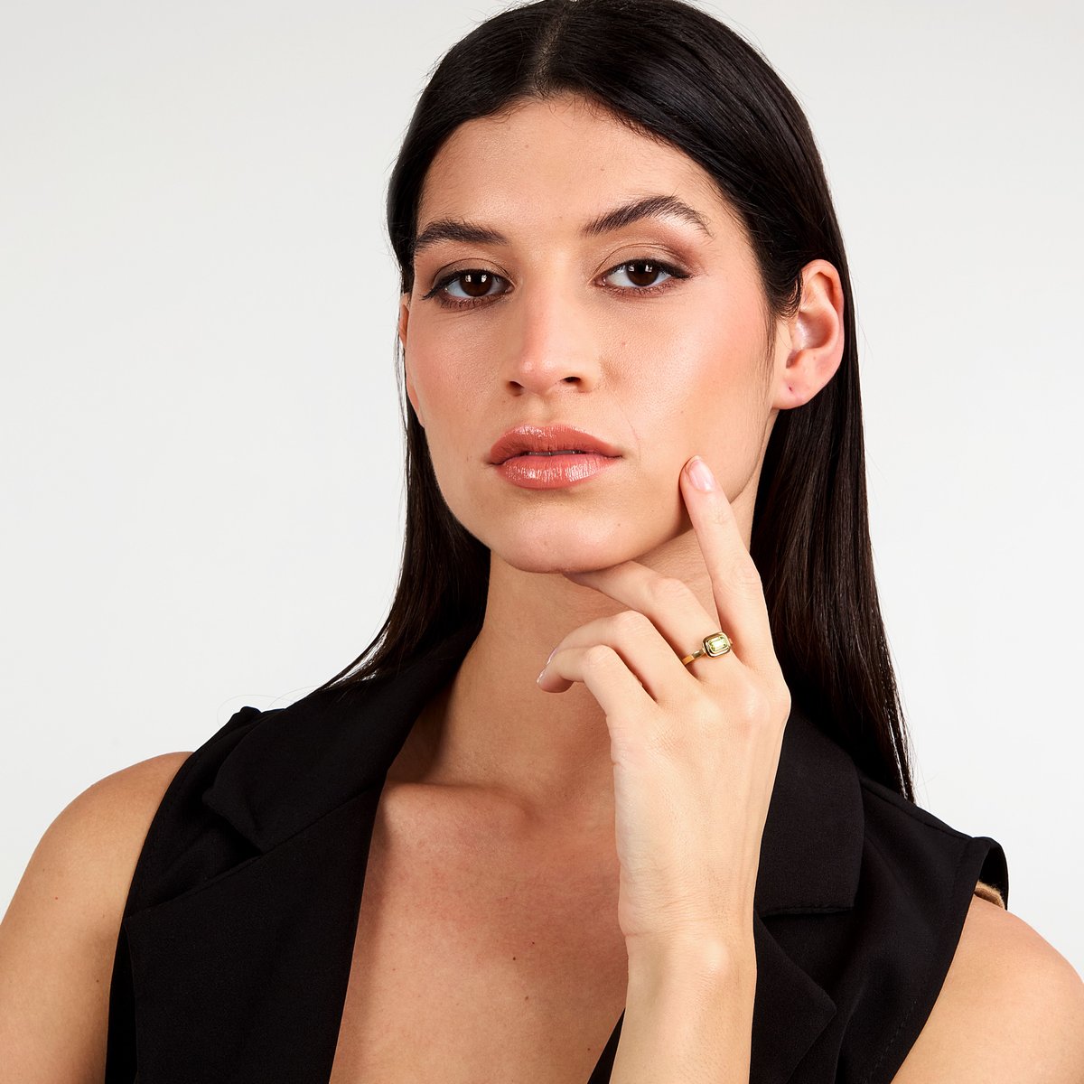 Bague T-DESIGN or jaune, TRUSSARDI