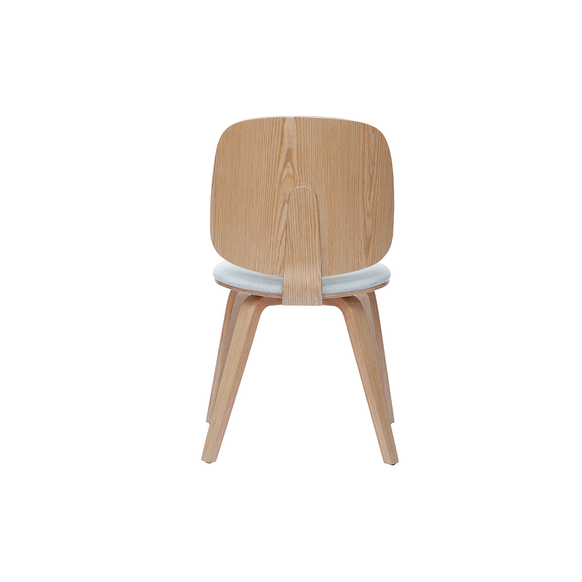 Chaises scandinaves en bois (lot de 2) BECK gris clair, MILIBOO