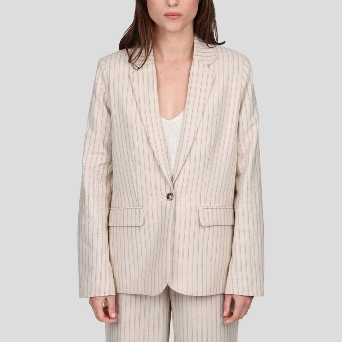 Blazer Dianca beige, MISE AU GREEN