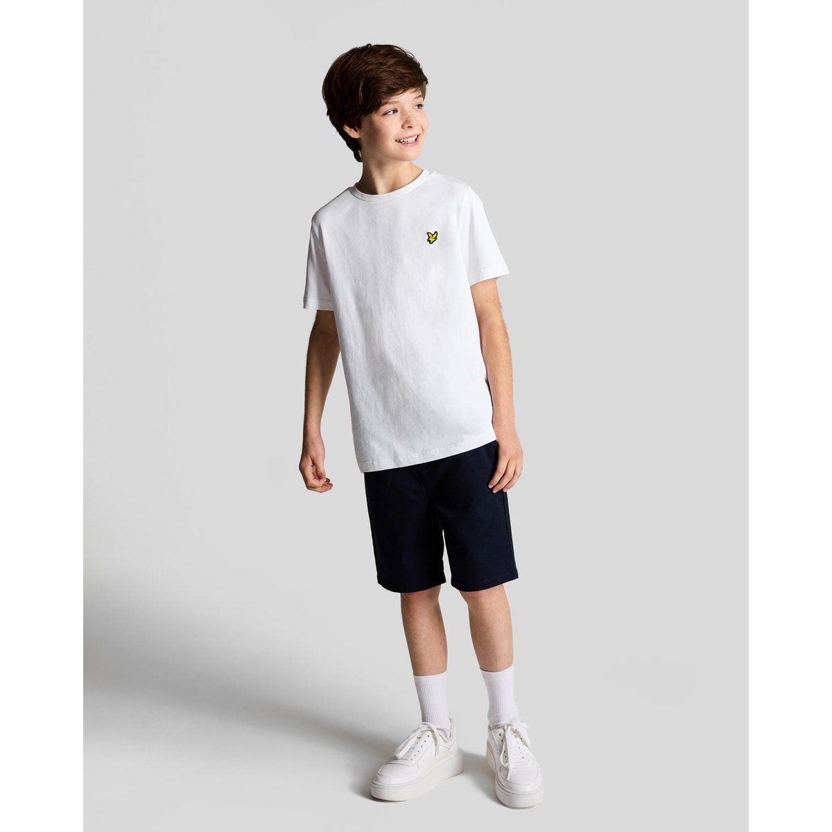 T-shirt en coton blanc, LYLE & SCOTT