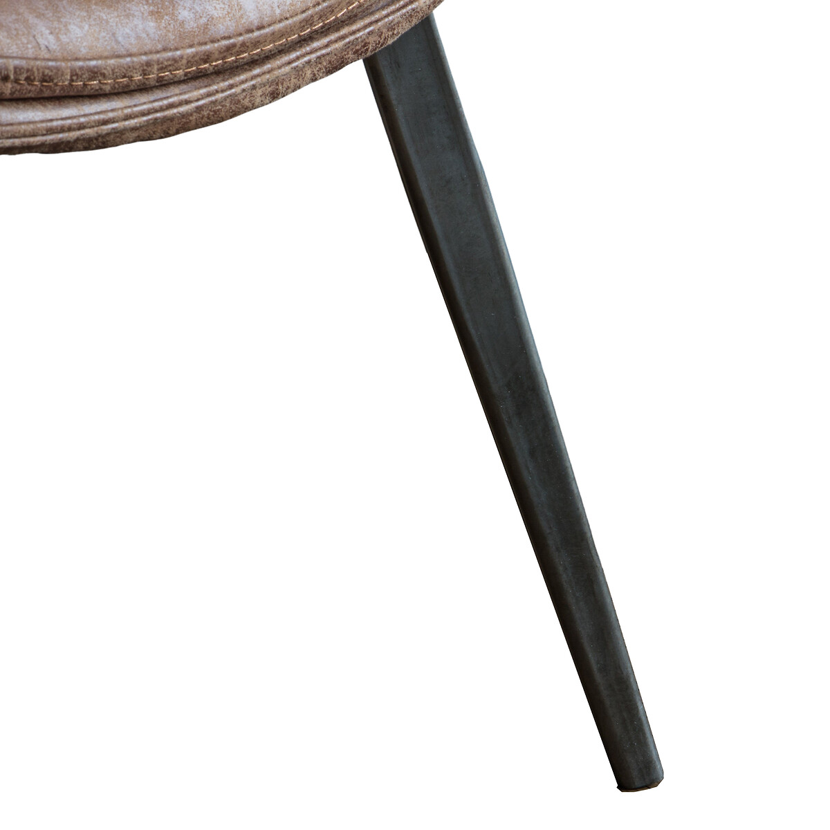 Hale Distressed Faux Leather Chair (Set of 2) brown              , ÉDITÉ