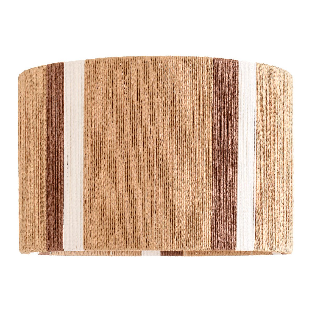 45cm Eric Natural Rattan Stripe Drum Shade brown , SO'HOME