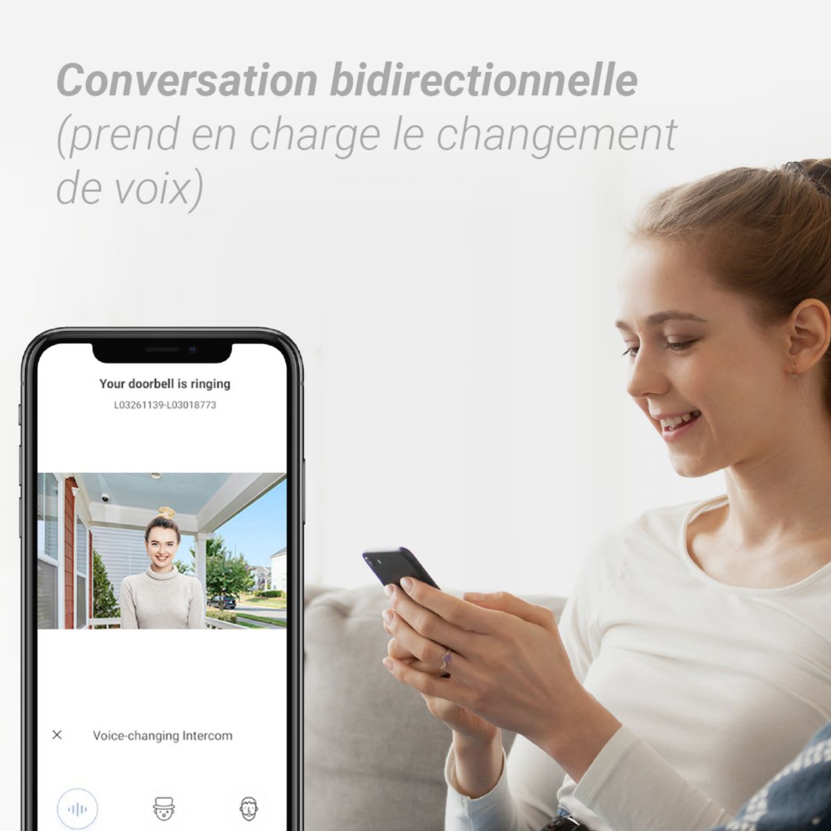 Sonnette connectée EP7-2K/Connecté ss fil+ panneau solaire couleur unique, EZVIZ