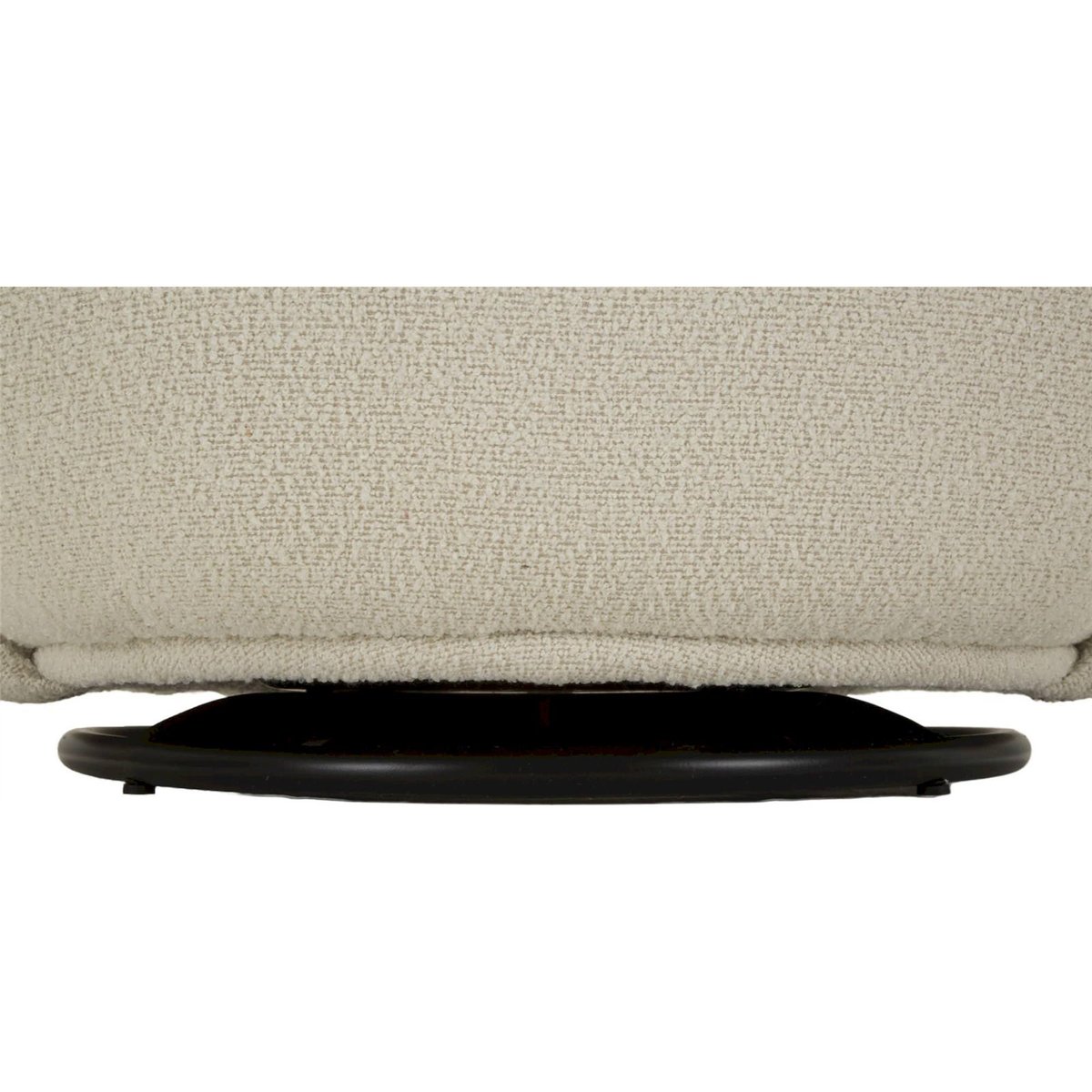 Fauteuil pivotant enveloppant dossier haut MODERN crème, RECOLLECTION
