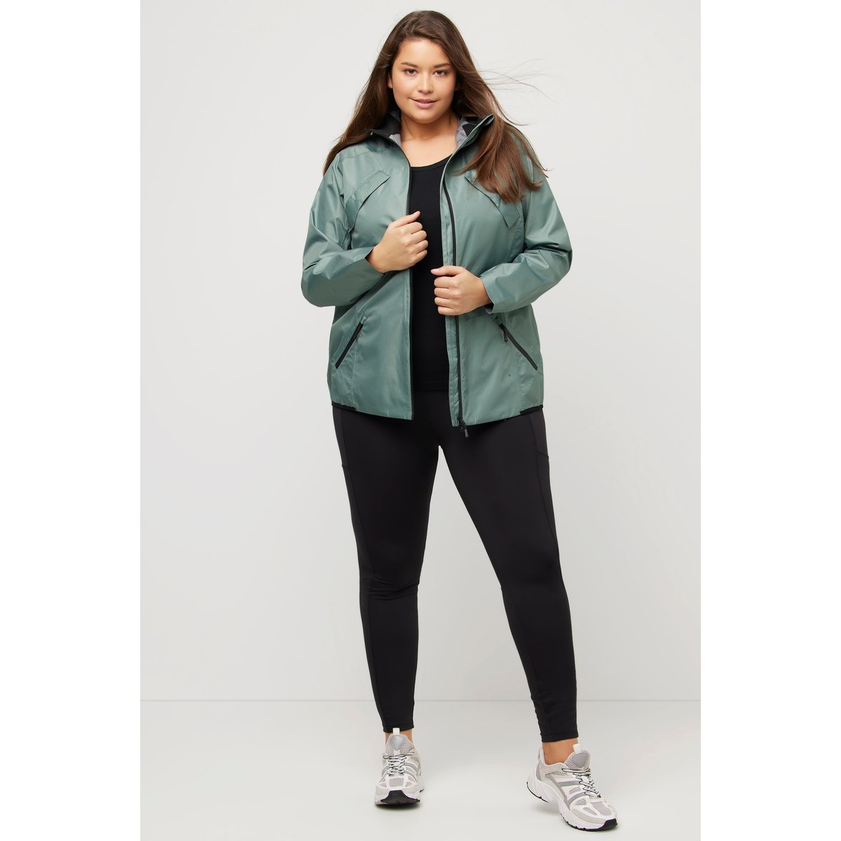 Veste technique HYPRAR à capuche menthe verte, ULLA POPKEN