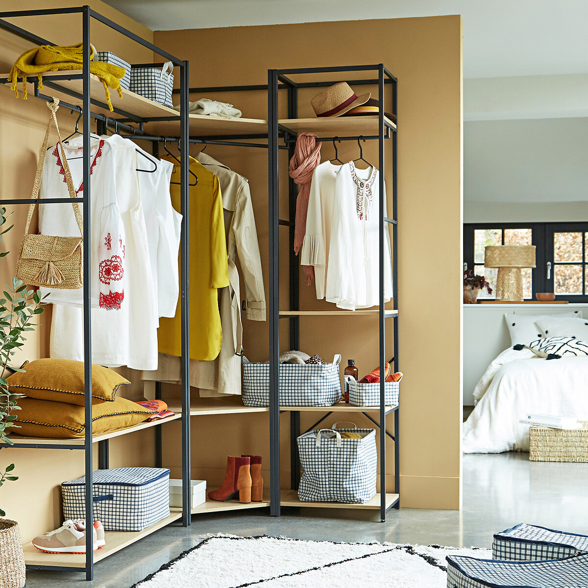 Module de dressing L50 cm, Adarbi noir/bois, LA REDOUTE INTERIEURS