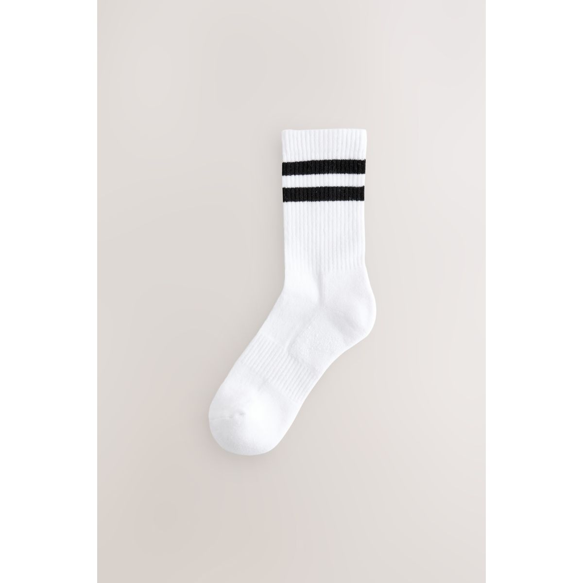 Chaussettes de sport, 4 paires blanc avec bande noire, NEXT